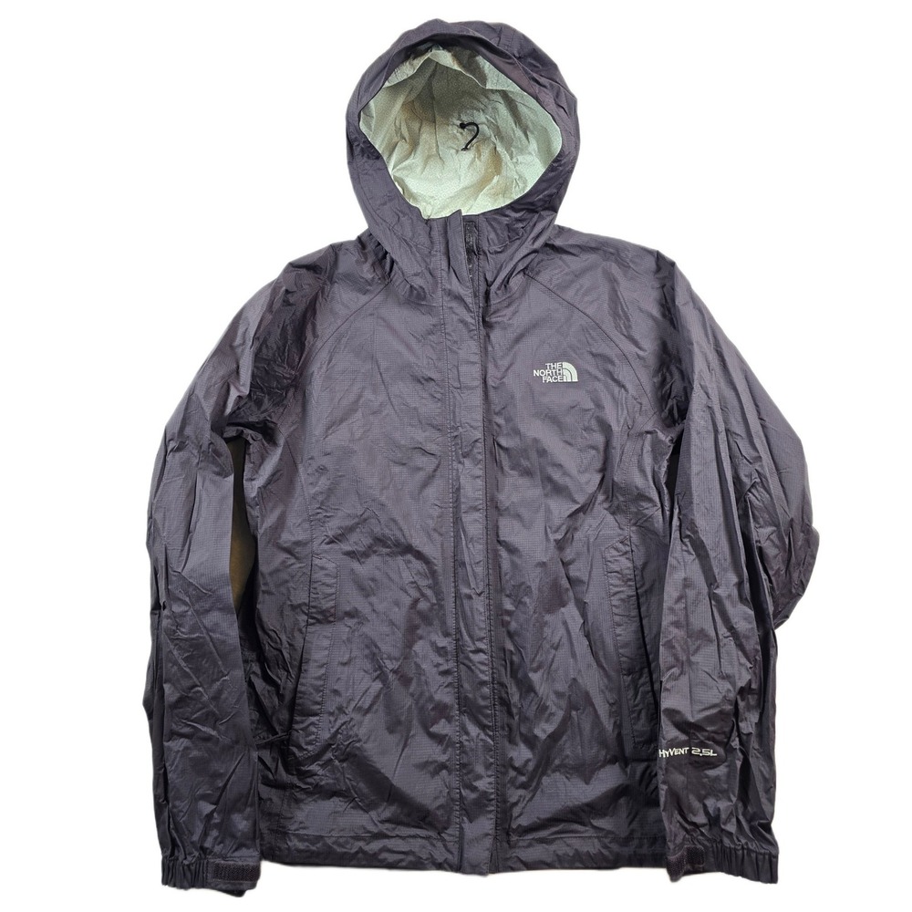 The North Face HyVent 2.5L Jacket Womens Small Purple Nylon Rain Wind Shell
